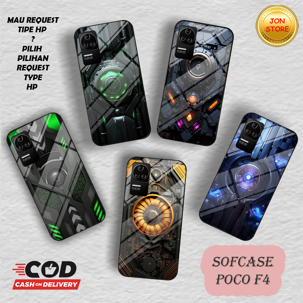 (QR 12) Sofcase Glossy -Case-Silikon CASING XIAOMI POCO F4 OPPO RENO 8T 4G 5G OPPO A57 2022 A77S OPO