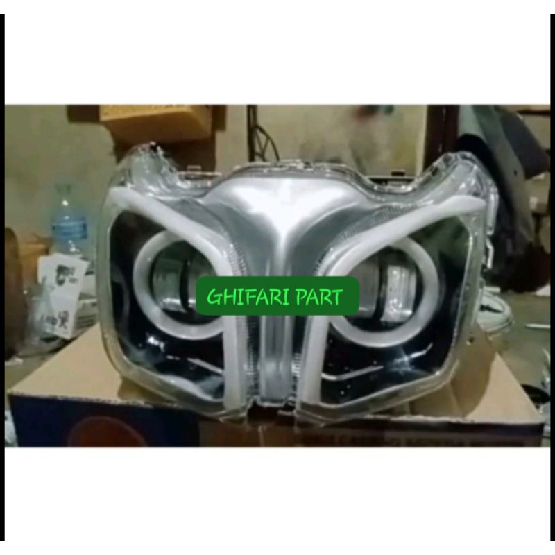 Headlamp Reflektor Lampu Depan Jupiter Z1 Custom day Plus Alis Super Keren