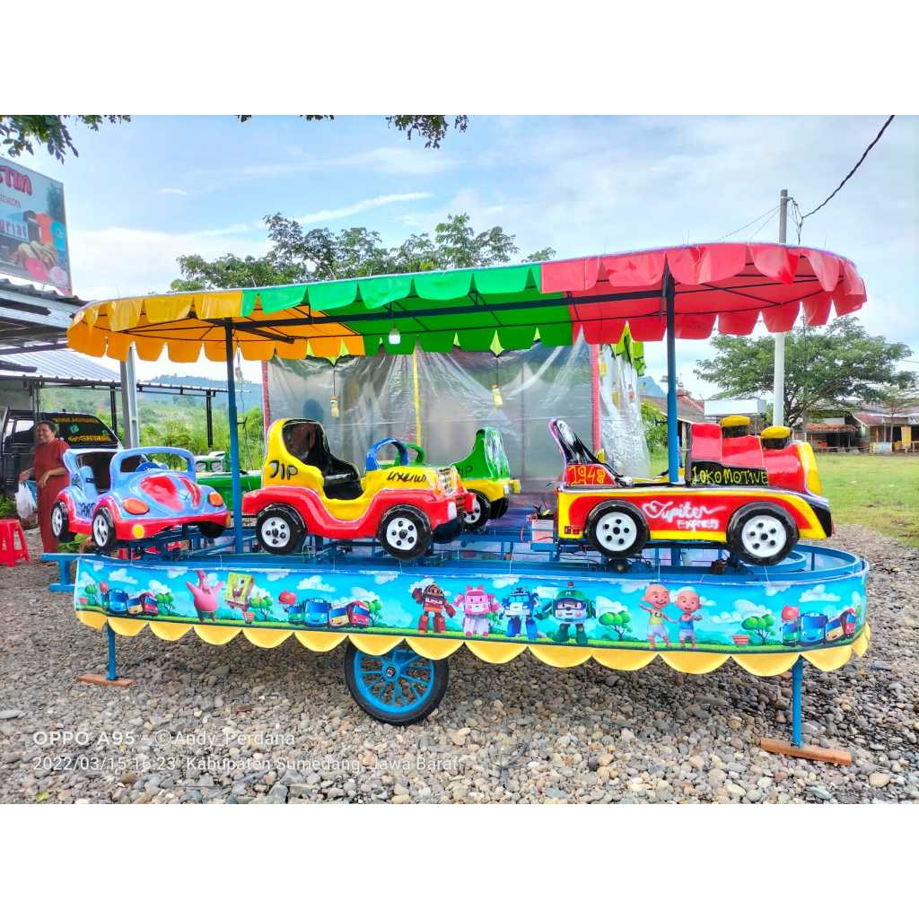 wahana odong kereta panggung mobil mix fullset
