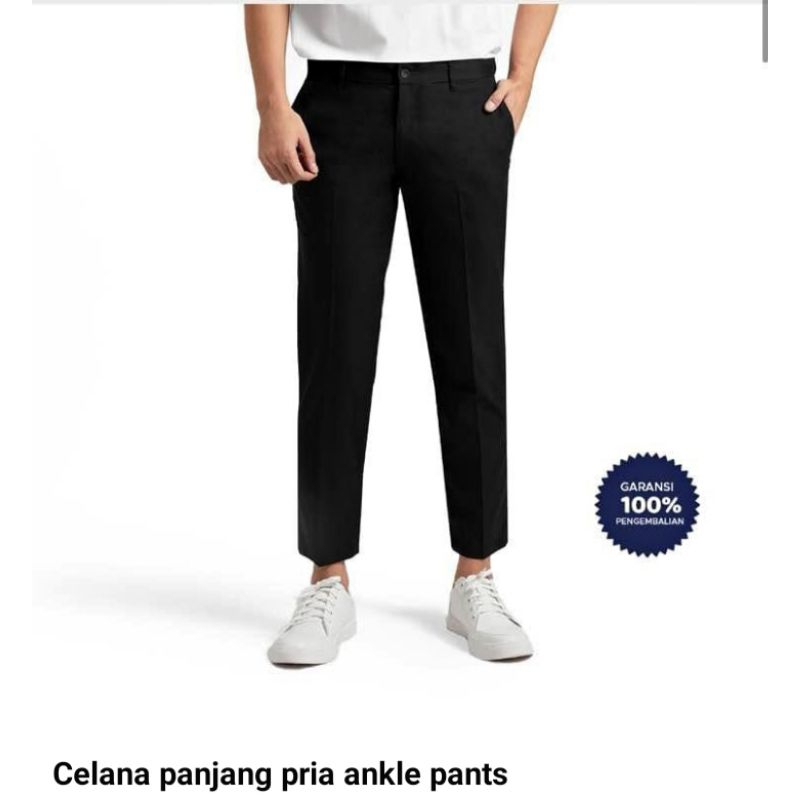 CELANA ANKLE PANTS,CELANA KANTOR PRIA BAHAN KAIN,CELANA KANTOR PRIA MODEL SLIMFIT