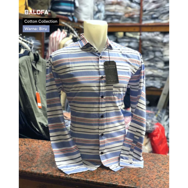 kemeja Koko, kemko, kemeja Balofa Original, lengan panjang full katun premium.