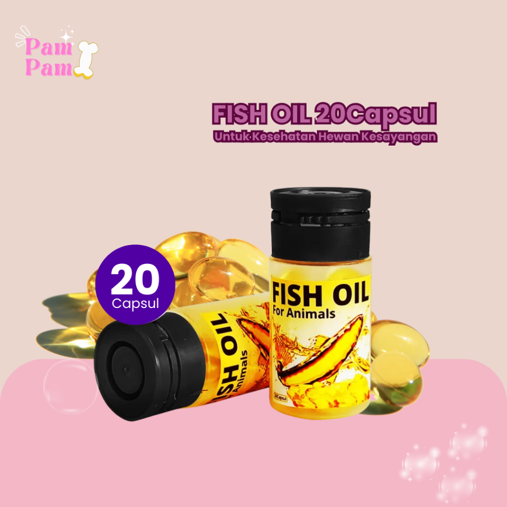 Minyak Ikan Fish Oil Vitamin Kucing Anjing Kelinci Cavy Hamster Alami