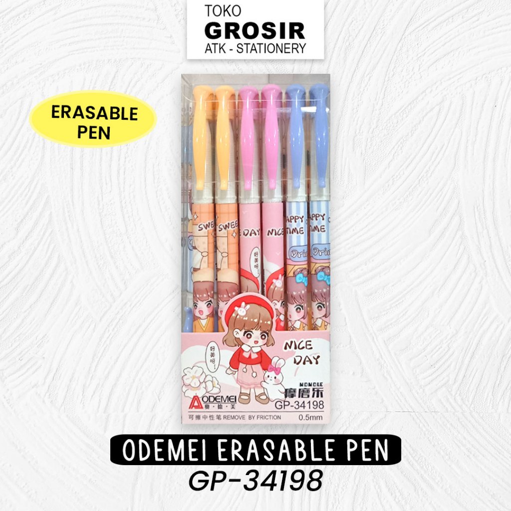 

ERASABLE PEN ODEMEI / Pulpen Bisa Dihapus Warna Lucu GP-34197/ 34198/ 34200/ 34203/ 34204/ 34209/ 34230/ 34231/ 34238