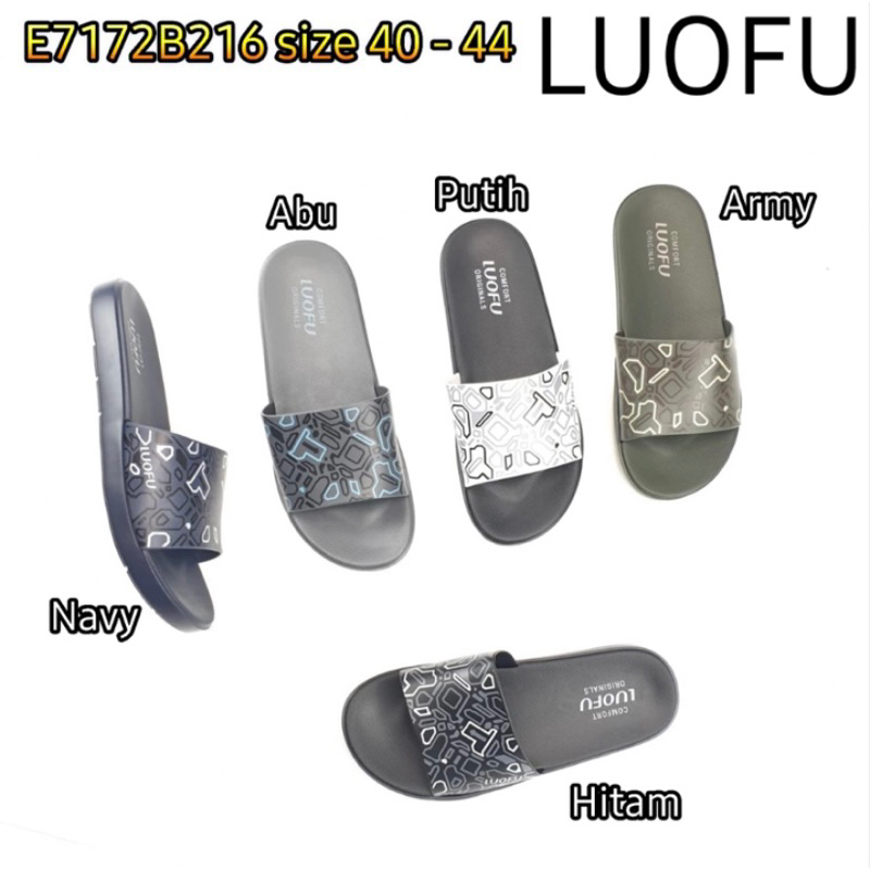 LUOFU ORIGINAL Sandal pria luofu Sendal luofu kokop import Sandal import murah size 40-44