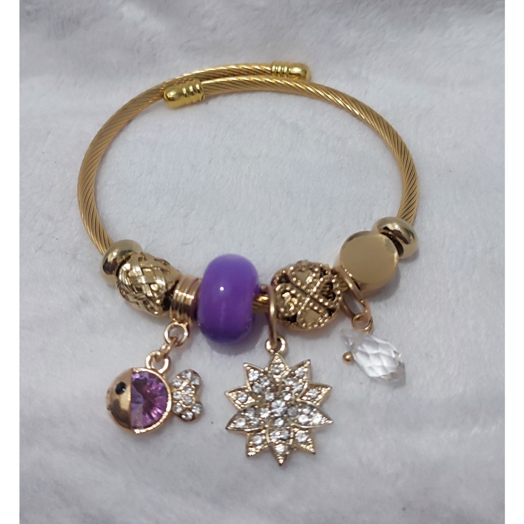 Gelang Pandora/bracelet/Gelang Cantik/Gelang Unik/Bracelet Gold/bahan Stainless Steel