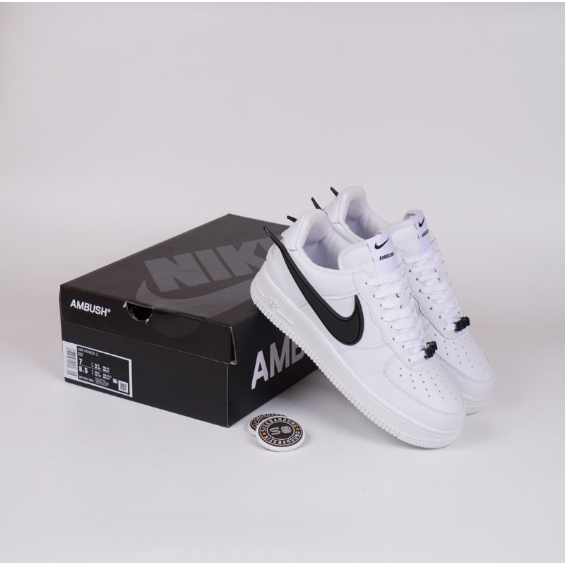 Sepatu Sneakers Pria Nike Air Force 1 Low Ambush Size 41 White Sail Black AF-1 Second Original