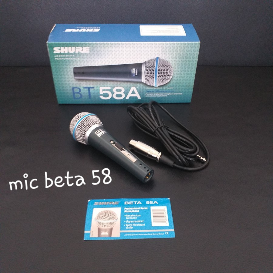 Mic Kabel suhure beta 58a bt 58a / Beta 58a /Beta 58 a Vocal Microphone TOP