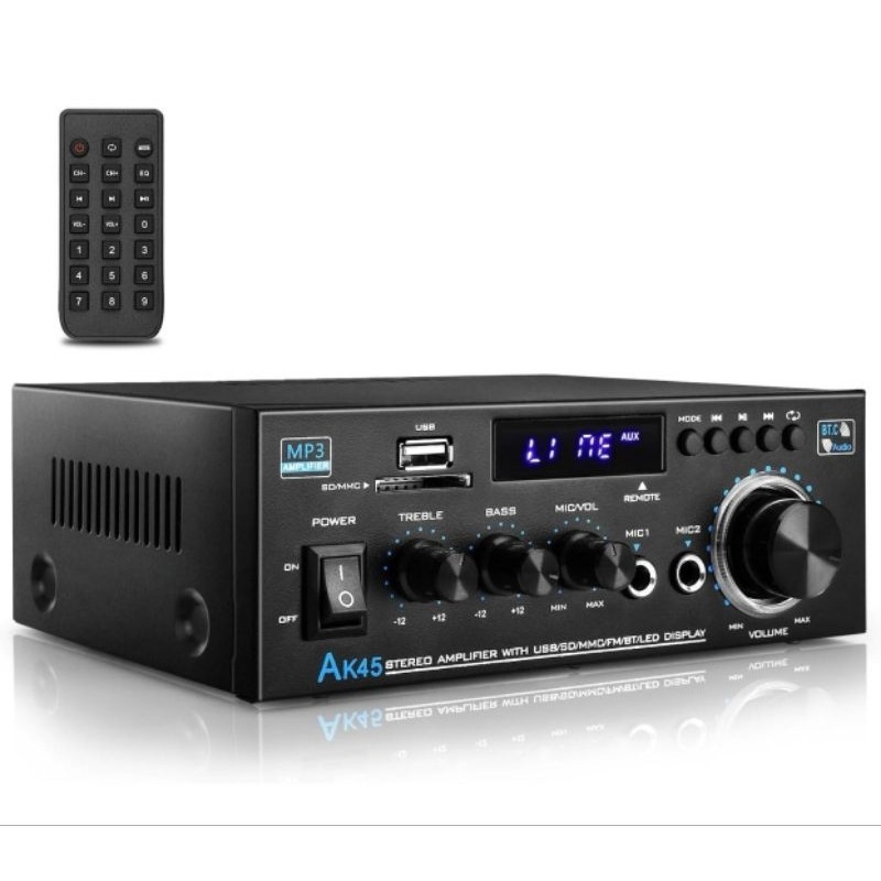 Kerndy Ak-45 12volt Compact Size Audio power Amplifier Portable Sound Amplifier Ak45