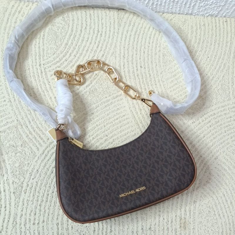 TAS WANITA MK CORA MEDIUM ZIP POUCHETTE CROSSBODY