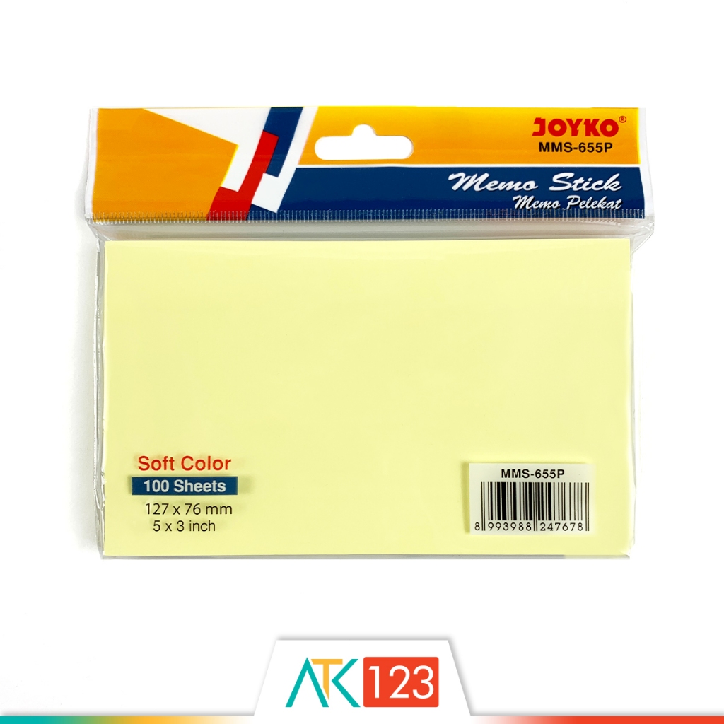 

Sticky Notes Joyko MMS-655P Uk. 127 x 76 mm (5 x 3'')