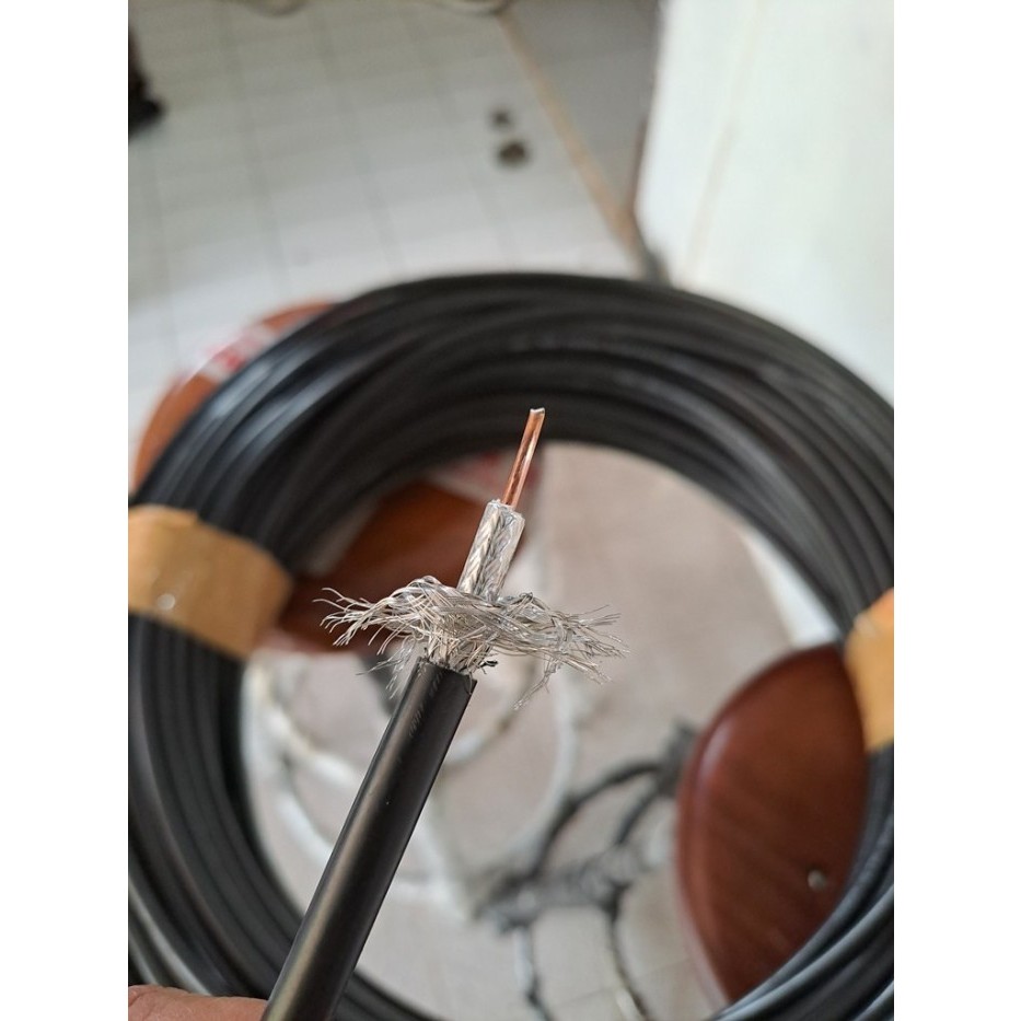 Kabel Coaxial RG 6 5D-FB 50 rig RG6 50 Ohm