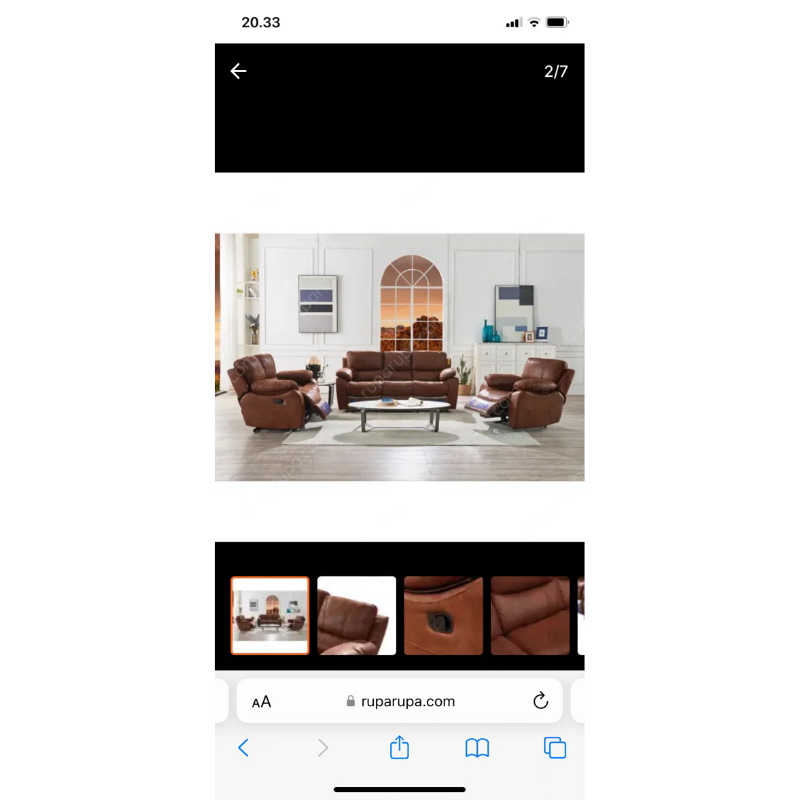 sofa cheers maclaine set reclainer - coklat