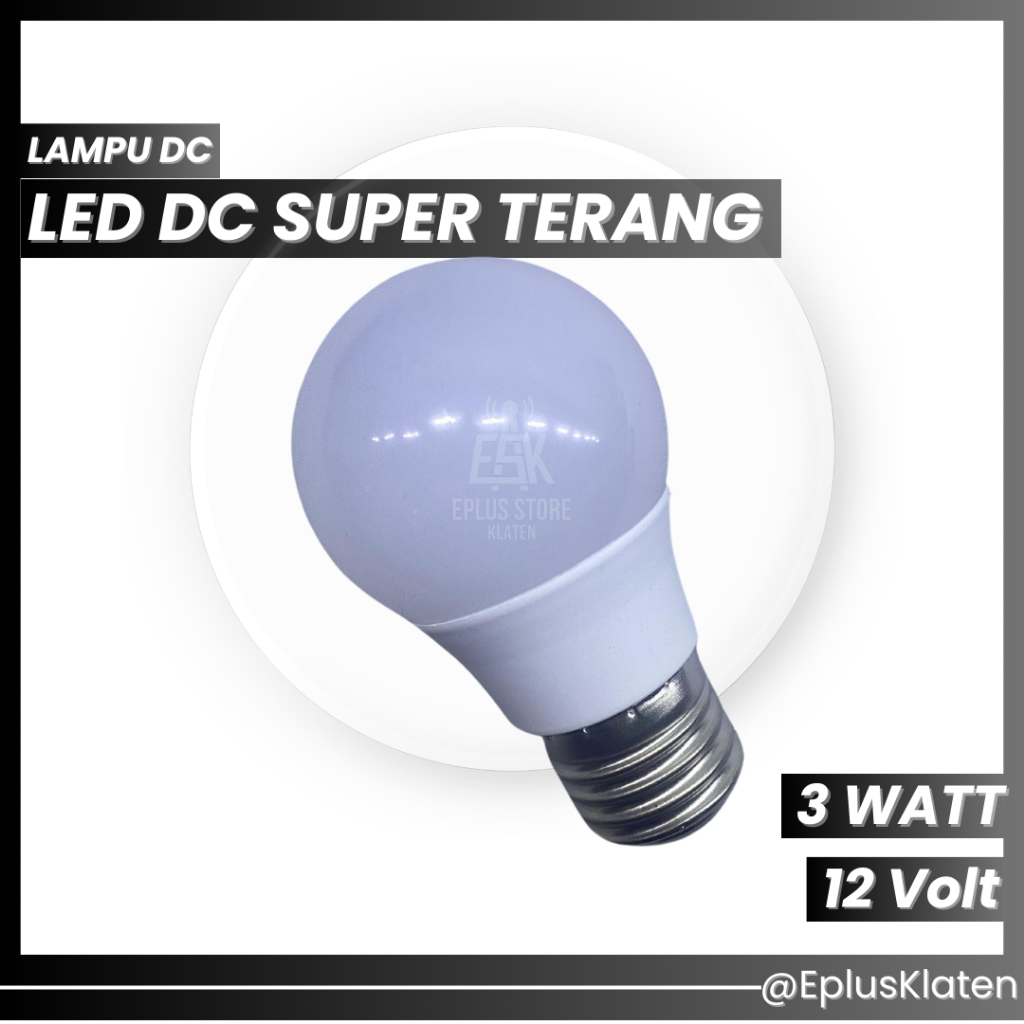 led lampu dc 12 volt super terang 3 watt bulb 12v 3w 12 v 3 v