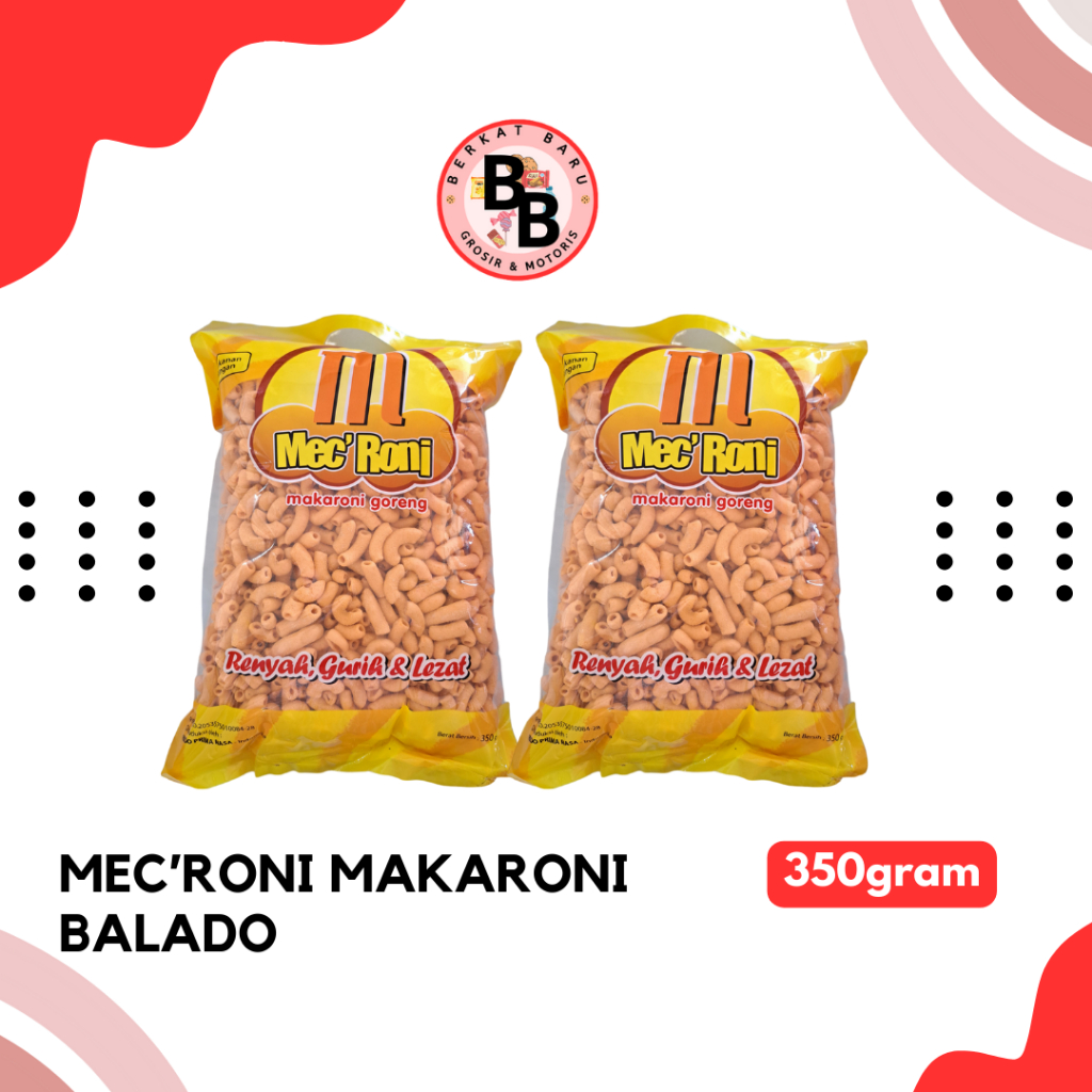 

[BB SNACK] MEC'RONI DAN PITATO ORIGINAL/BALADO/JAGUNG BAKAR