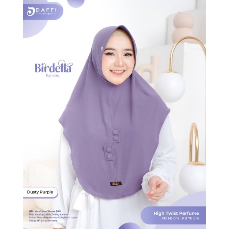 Daffi Hijab Terbaru Ori Birdella Kerudung Instan Jersey High twist Pet Antem Premium
