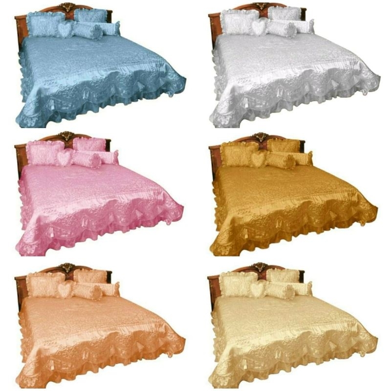 Bedcover Pengantin Set 180x200 / Bedcover Rosanna Pengantin Uk 180x200