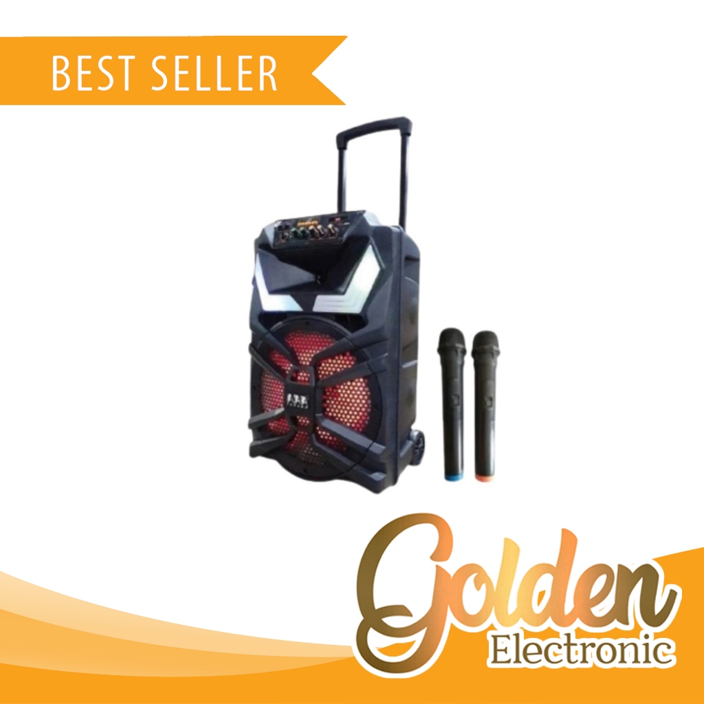 TANAKA SPITROLLEY 12 INCH SPEAKER AKTIF PORTABLE SPIA012-55 MEETING 2 MIC SPIA01255 12" 12INCH