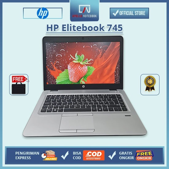 Laptop Hp Elitebook 645 AMD A10 SSD Windows - Second Murah Bergaransi