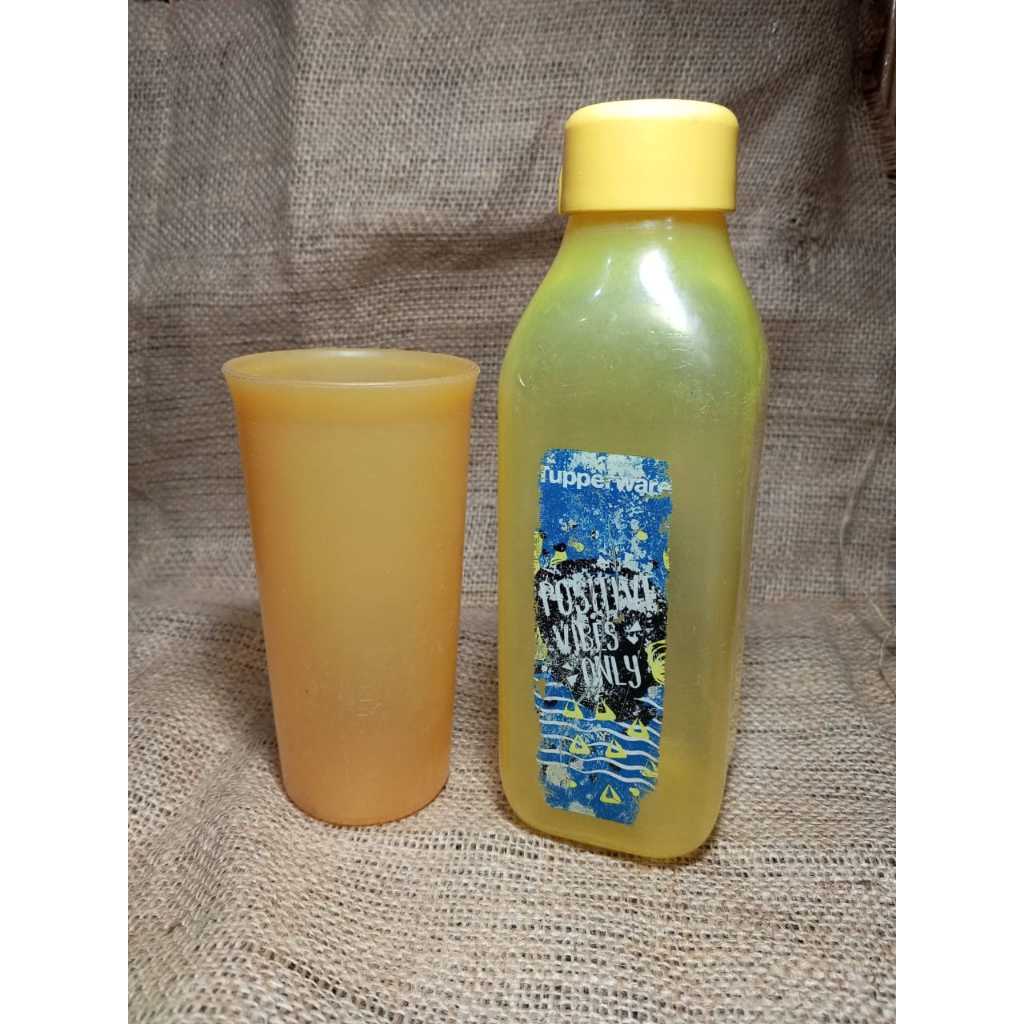 PAKET MURAH Botol minum 500ml  Gelas cup TUPPERWARE ORI SECOND PRELOVED