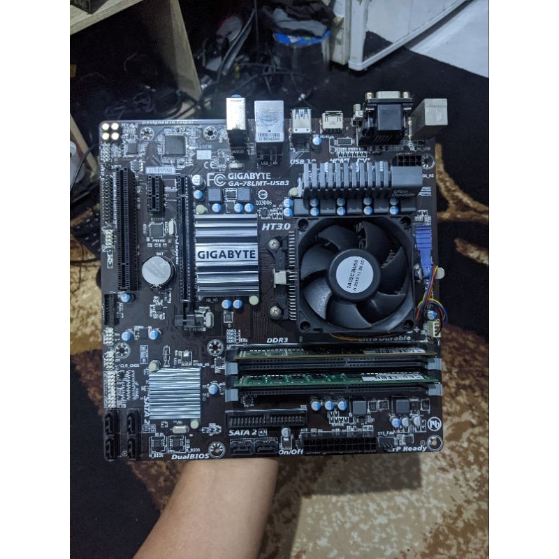 Paket Mobo Processor, Gigabyte AM3+ AMD FX6300 Normal, HDMI, USB 3