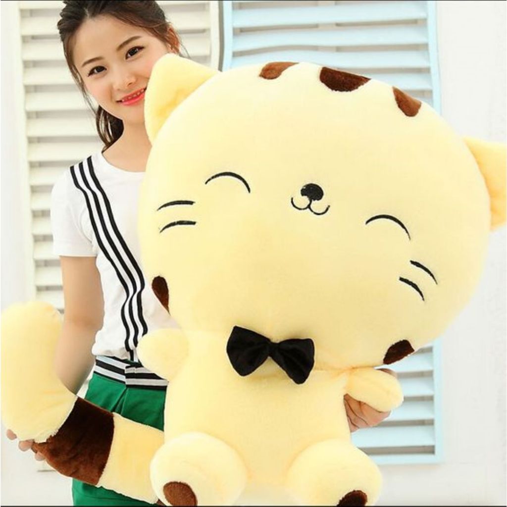Limited Mainan Anak Boneka Kucing Kwai Jumbo Import Ukuran 45 Cm Besar Halus Lembut Hadiah Ulang