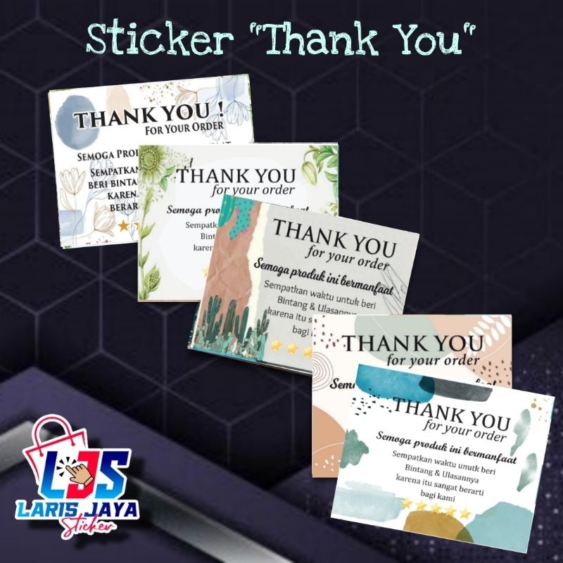 

STIKER LABEL PENGIRIMAN OLSHOP/STIKER PENGIRIMAN ONLINE SHOP -THANK YOU 1