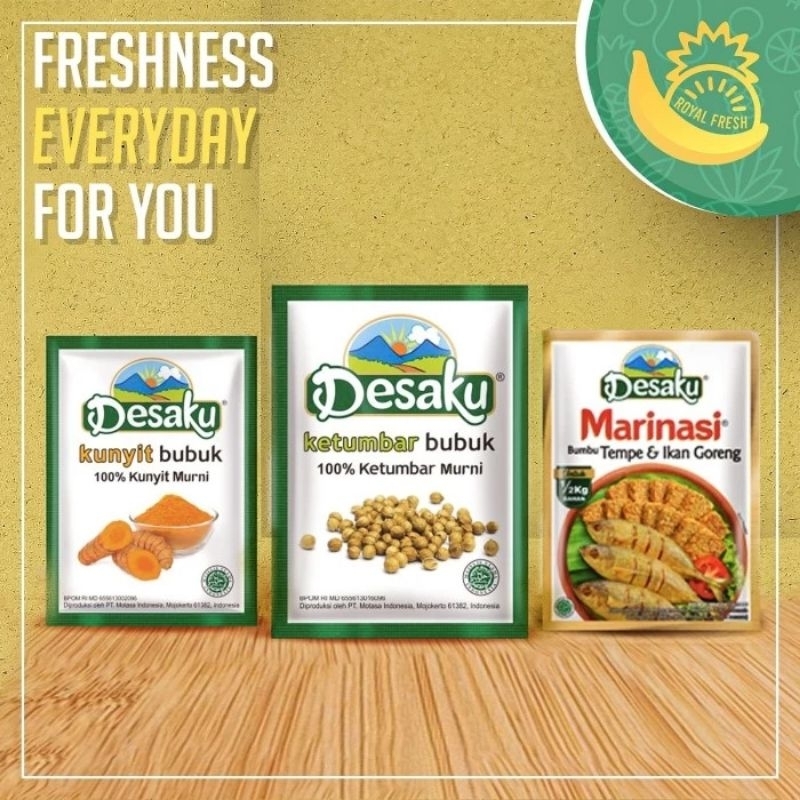 

30 PCS DESAKU Bumbu Gorengan Marinasi Ayam Tempe Ikan Ketumbar Kunyit All Varian Rasa