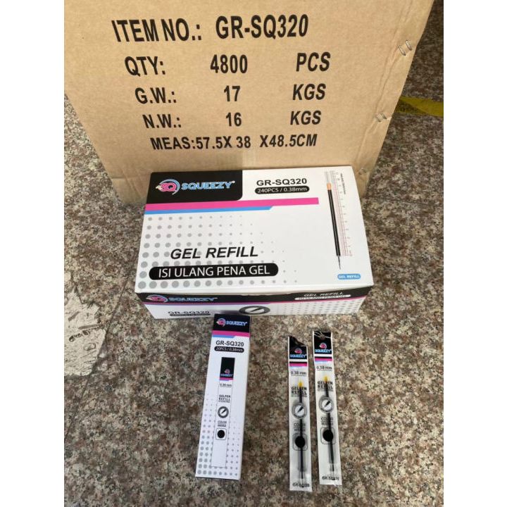 

Isi Pena Gel | Refill Pen GR SQ320 0.38mm Hitam