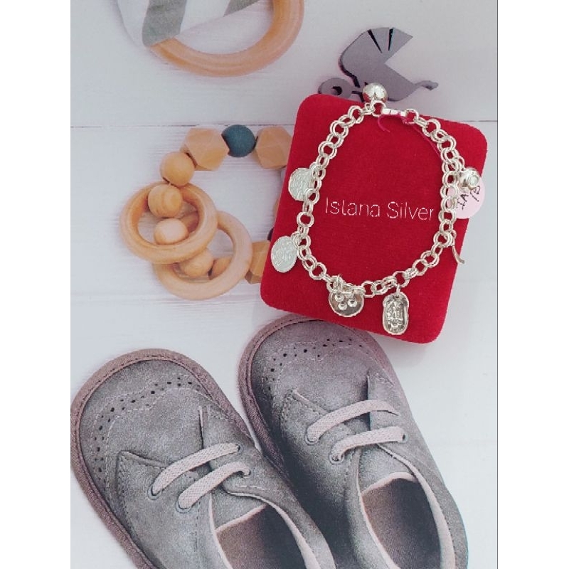 Gelang Tangan Patkwa Rantai 2Lapis Perak Murni Gelang Patkwa Gelang Anak Phin On Gelang 2lapis Ranta