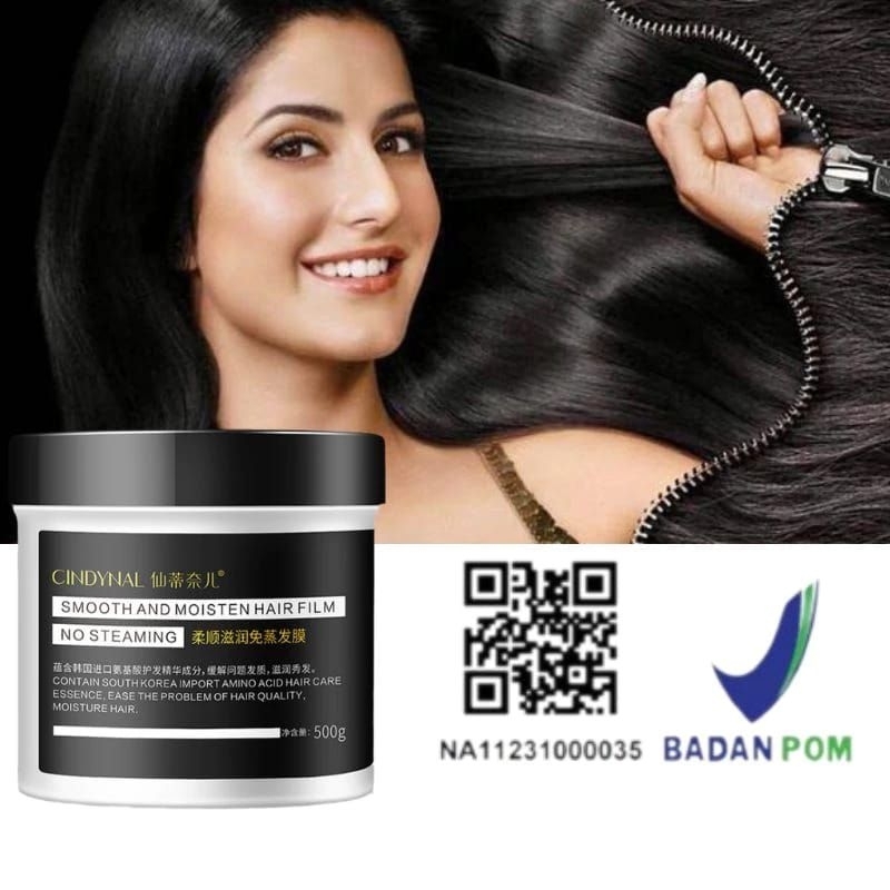 Cindynal Hair Mask Cindynal Keratin Smoothing Pelurus Rambut 500gr