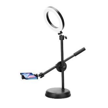 Stand Holder Hp Meja Broadcast Streaming Youtube Tiktok Vlogger Multifungsi Bracket S77 Stand HP Meja Fahrenheit Putar 360 Derajat / Holder Handphone / Dudukan HP / Stand Holding Phone Holder HP Lazypod Tablet Tripot HP-overhead phone stand