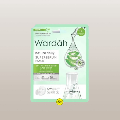 Wardah Nature Daily | ALOE VERA | SuperSerum Mask 20ml