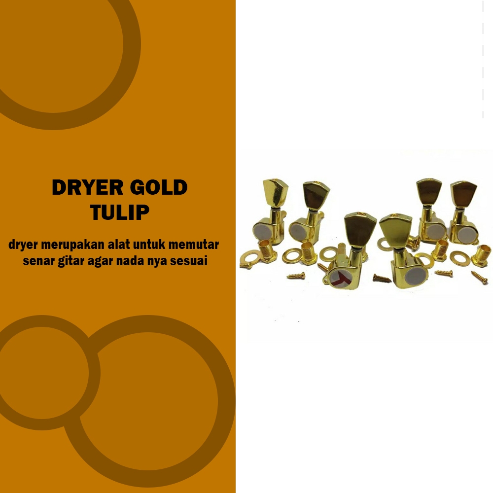 Dryer Gitar Gold Tulip 3L - 3R