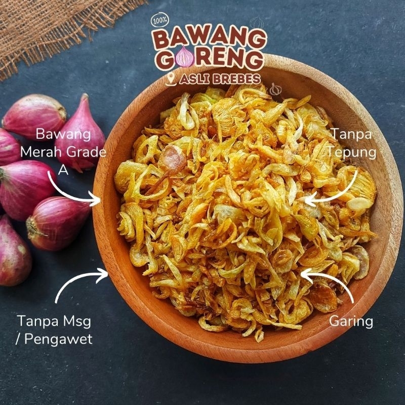 

Bawang Goreng Brebes 100gr kemasan Botol