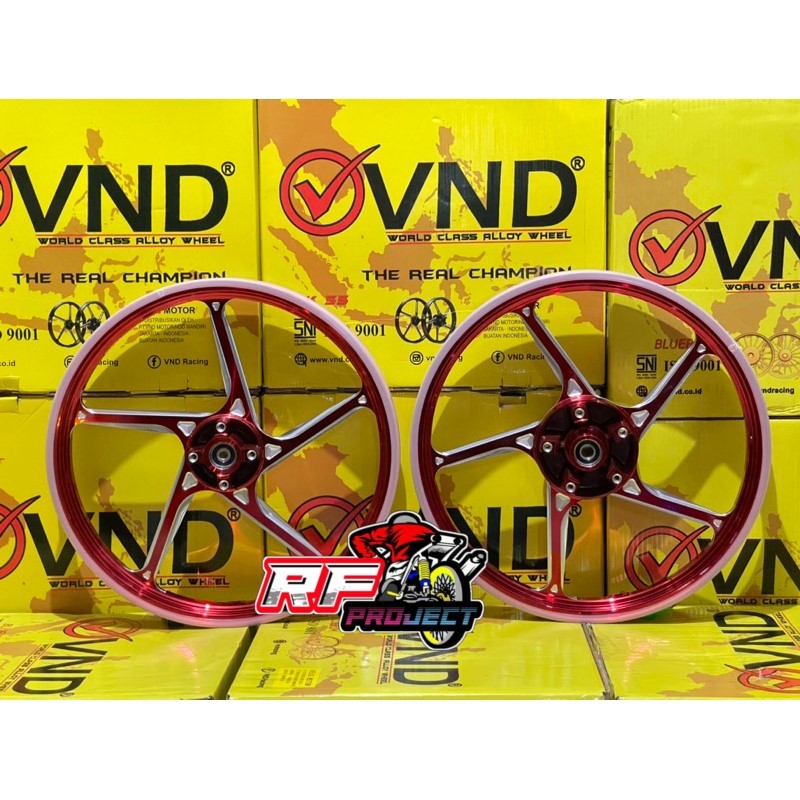 Velg Racing VND AK55 AK 55 Palang 5 Karisma Kharisma / Supra X 125 Old Lama VELG VND AK 55 KHARISMA/