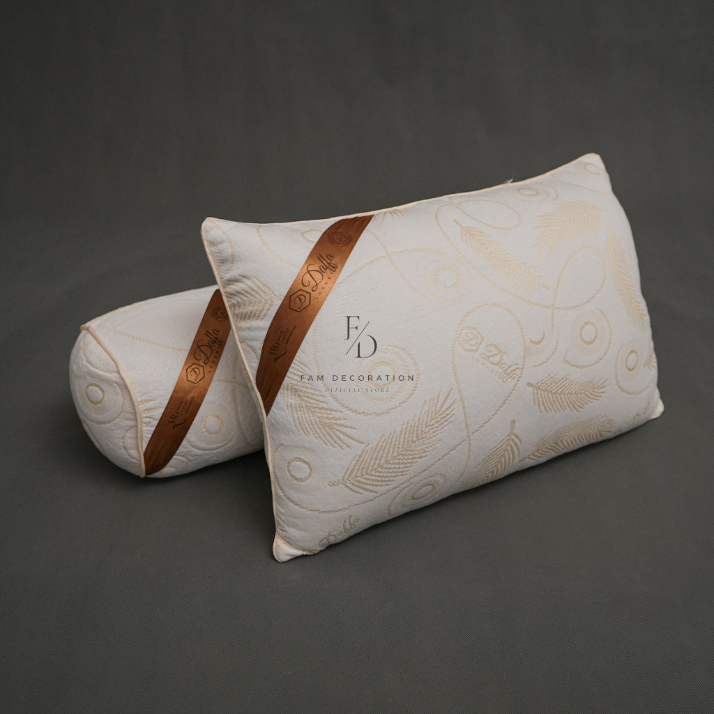 [1 SET] PAKET BANTAL & GULING DAFFA ORIGINAL UKURAN JUMBO 1.100 GRAM | BANTAL TIDUR HOTEL EXCLUSIVE