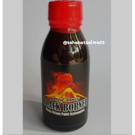 MADU BLACK BORNEO MJA / MADU EXTRA MJA | madu hitam pahit Kalimantan 1 botol isi @120 ml original un