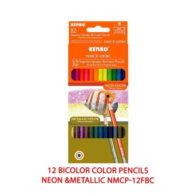 

Kenko Pensil Warna NMCP-12FBC / Pensil Warna Neon / Pensil Warna Metalik