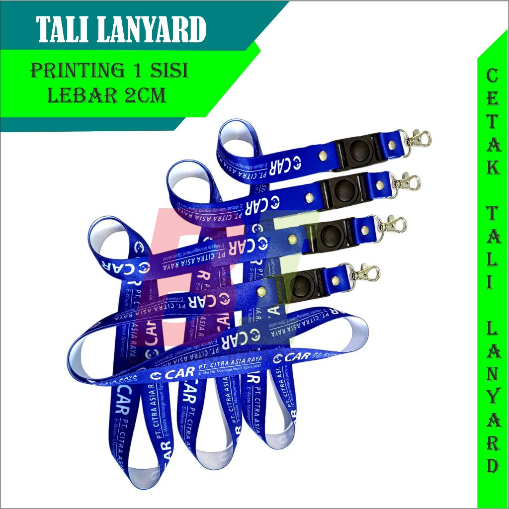 

CETAK TALI LANYARD ID CARD CUSTOME SATUAN 2 CM 1 SISI/TALI LANYARD ID CARD CUSTOME