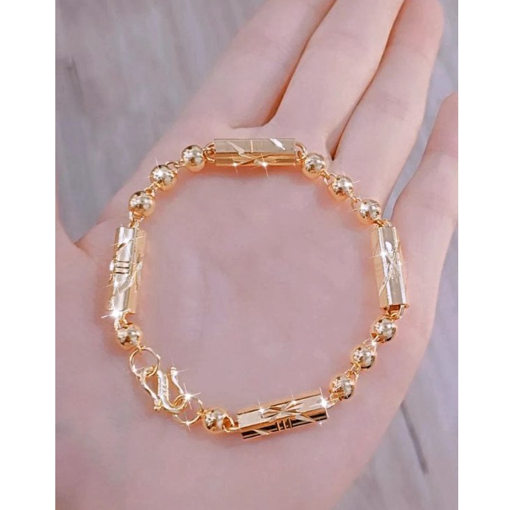 matlaine-gelang rantai MOKU  gold titanium