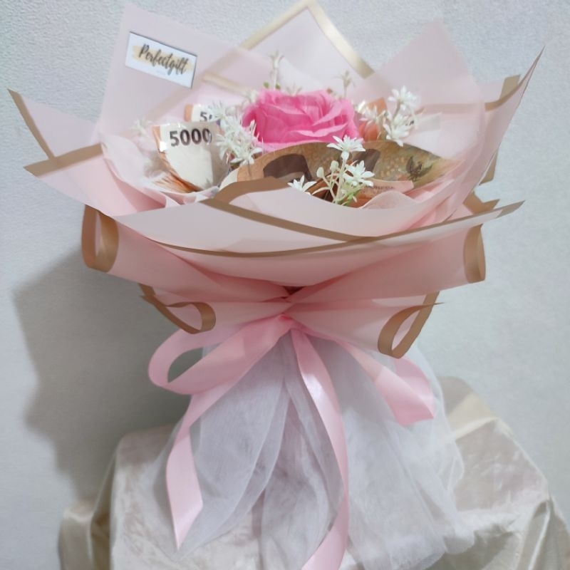 

Money Flower Bouquet | Buket Uang Mother's Day Valentine Ulang Tahun Wisuda