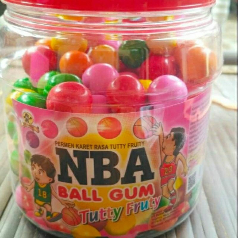 

Permen Karet NBA Ball Gum Pusan Toples Isi 125 Pcs