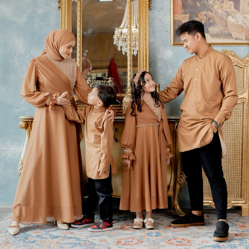 FNDLABELS Devani Dress Baju Pesta Ibu dan Anak , Couple Gamis Ibu dan Anak , Dress Kondangan Ibu dan