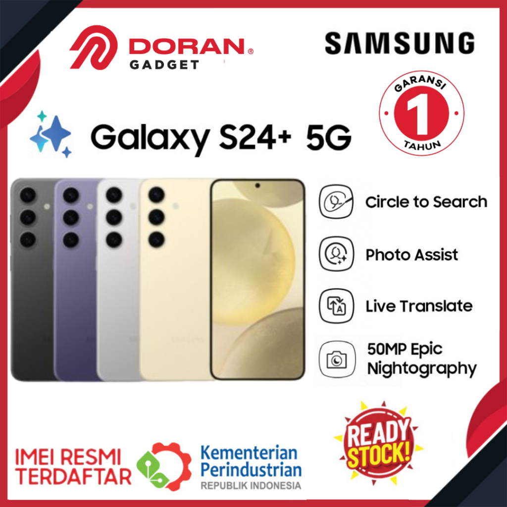 Samsung Galaxy S24 Plus AI Smartphone Dynamic LTPO AMOLED 2X Display 50MP Triple Camera 45W Fast Cha