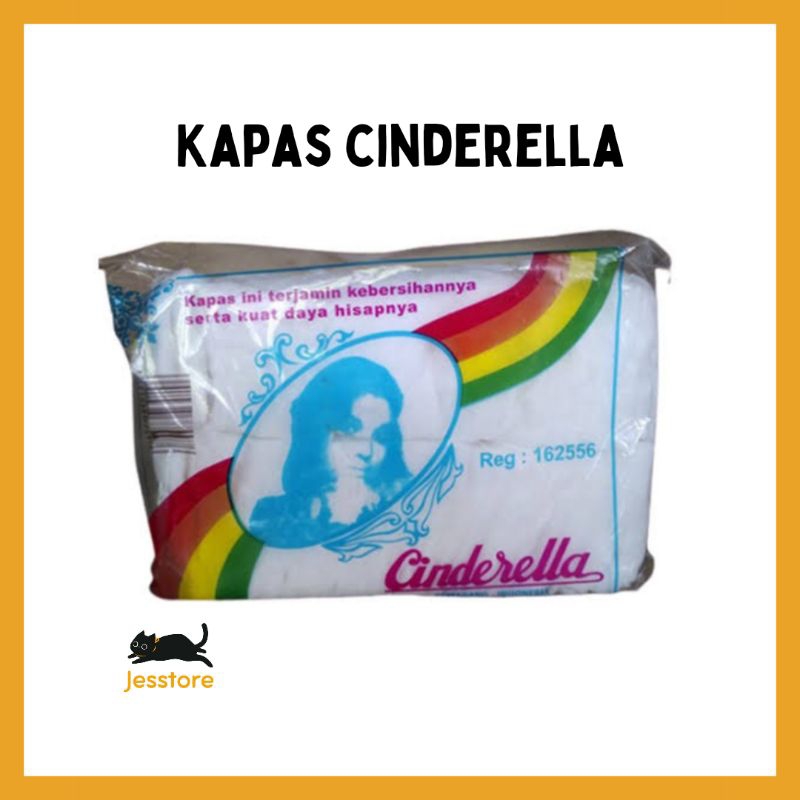 CINDERELLA KAPAS STERIL 40 GR PEMBERSIH WAJAH KAPAS KECANTIKAN