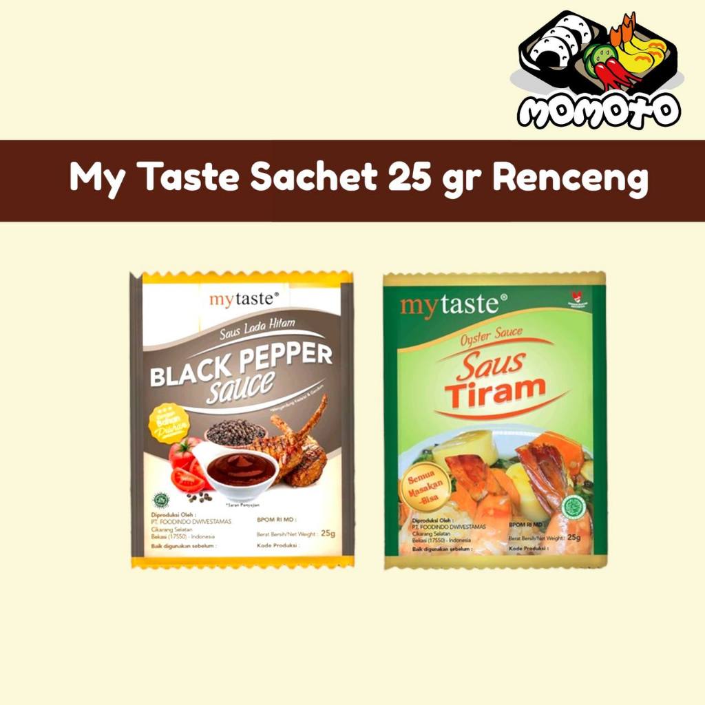 

My Taste Sachet 25 gram Renceng Saus Tiram Saori Lada Hitam Blackpepper