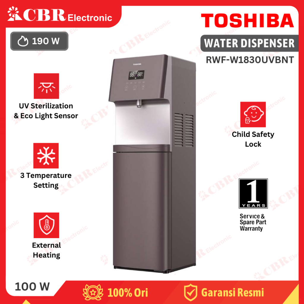 Dispenser Air TOSHIBA Galon Bawah RWF-W1830UVBNT