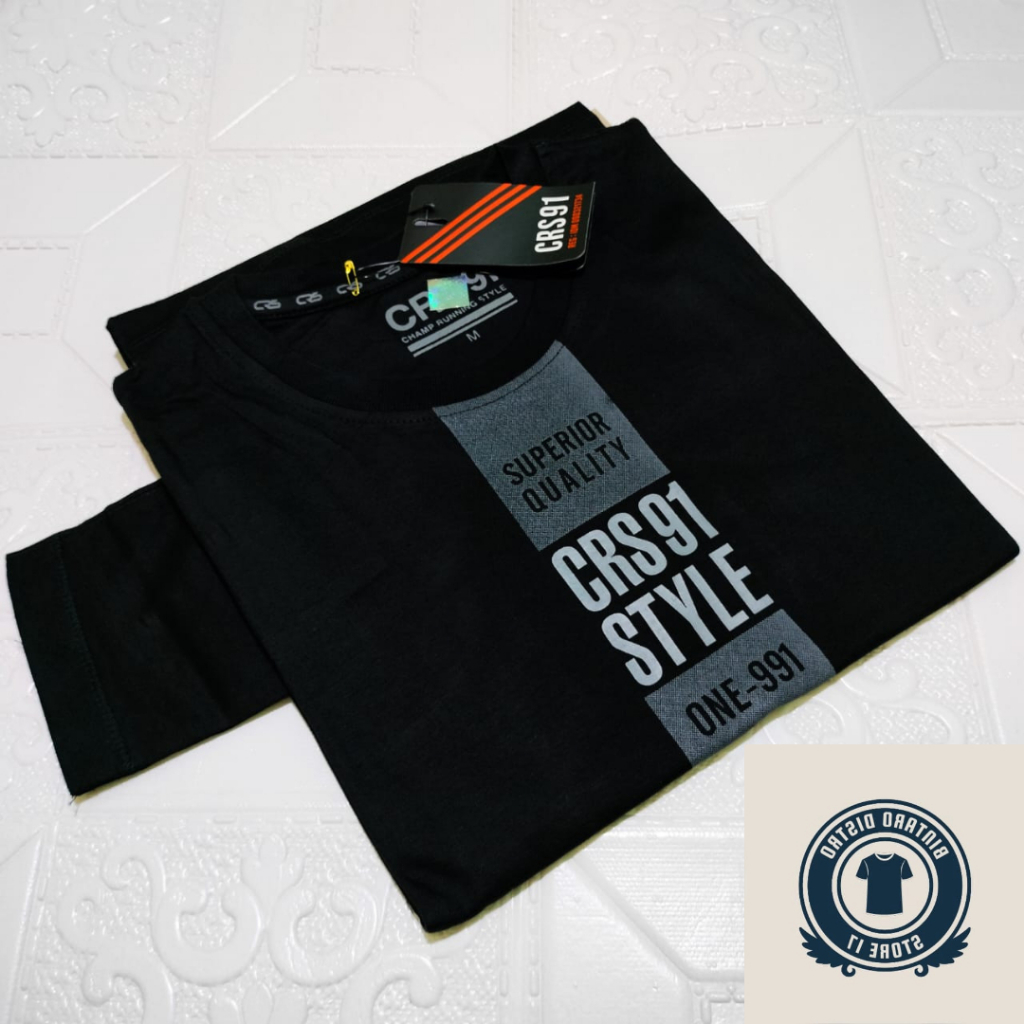 Kaos CRS 91 Lengan Panjang Pria Brand Terbaru 2023 Bahan Katun 20s Tebal dan Adem | Tersedia Ukuran 