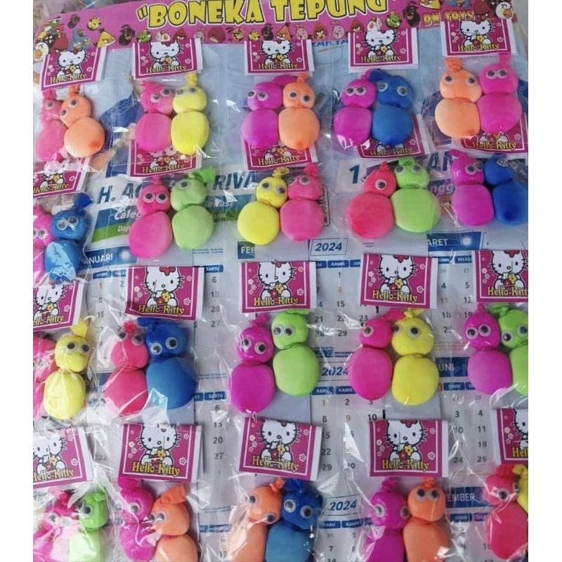 Mainan Boneka Tepung Mumun Pocong Lucu