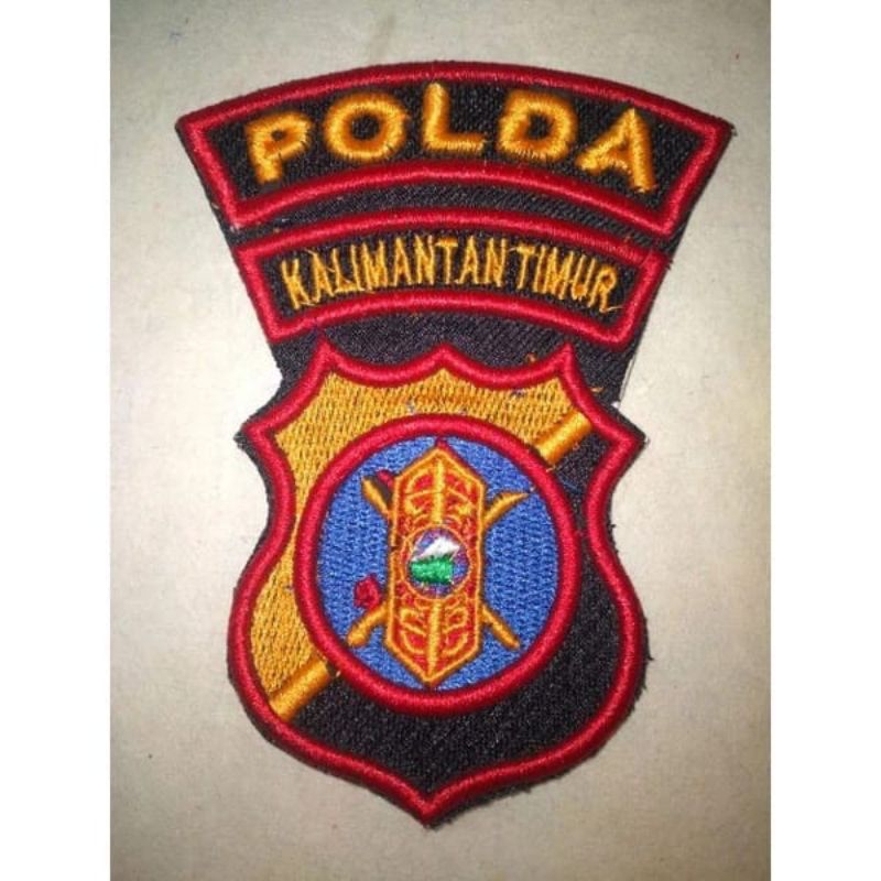 Bordiran Polda Kalimantan Timur timbul, bordir bet POLDA KALIMANTAN TIMUR